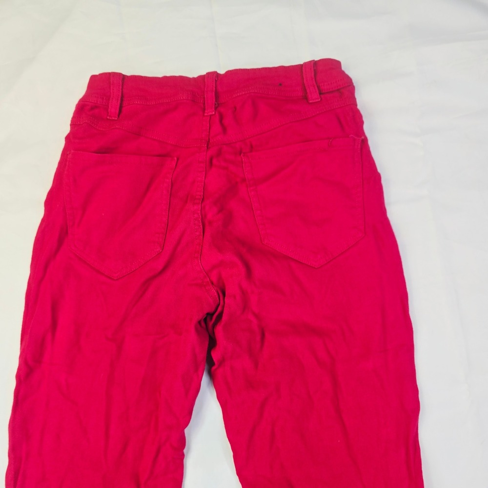 Redfox Skinny Jeans Women Size Large Red Stretch Five Pocket Casual Pants - Picture 10 of 11